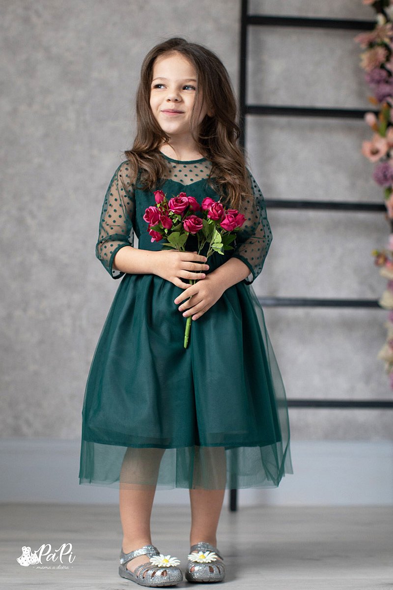 Angelika-Smaragdové šaty 