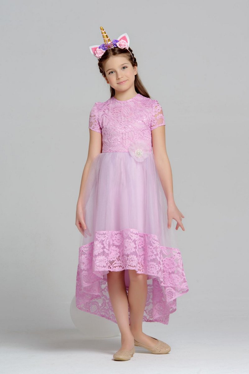 Anita- šaty s čipkou fialovo ružové