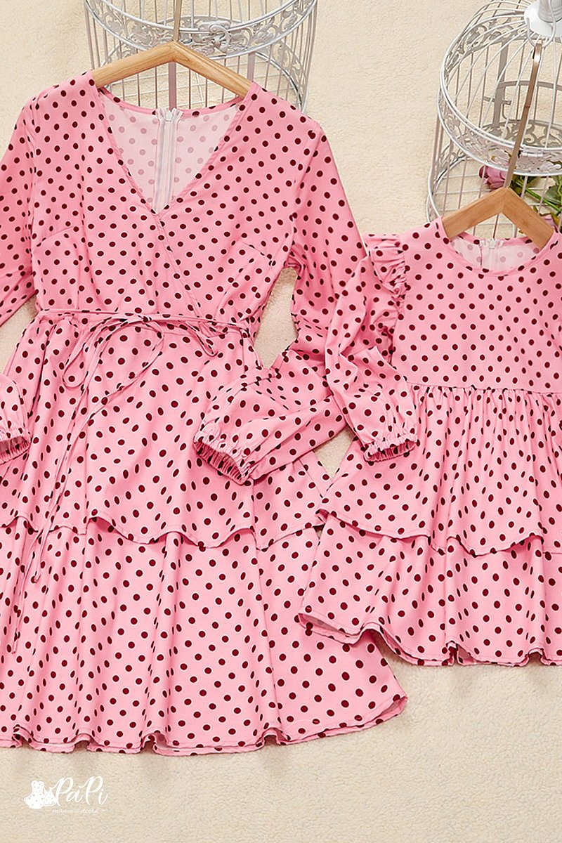 Dots- Ružové šaty 