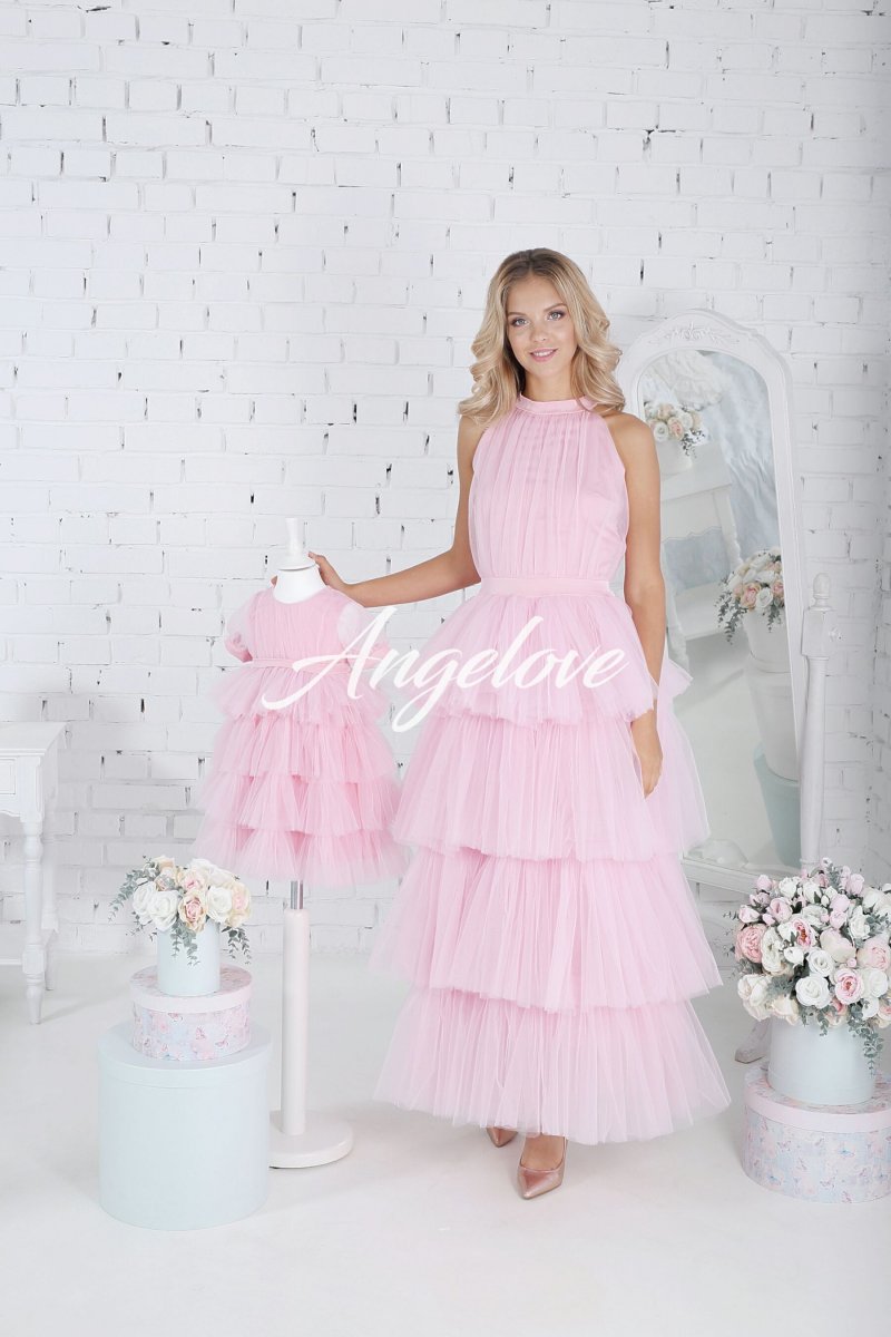 Exkluzívne dlhé šaty ružové