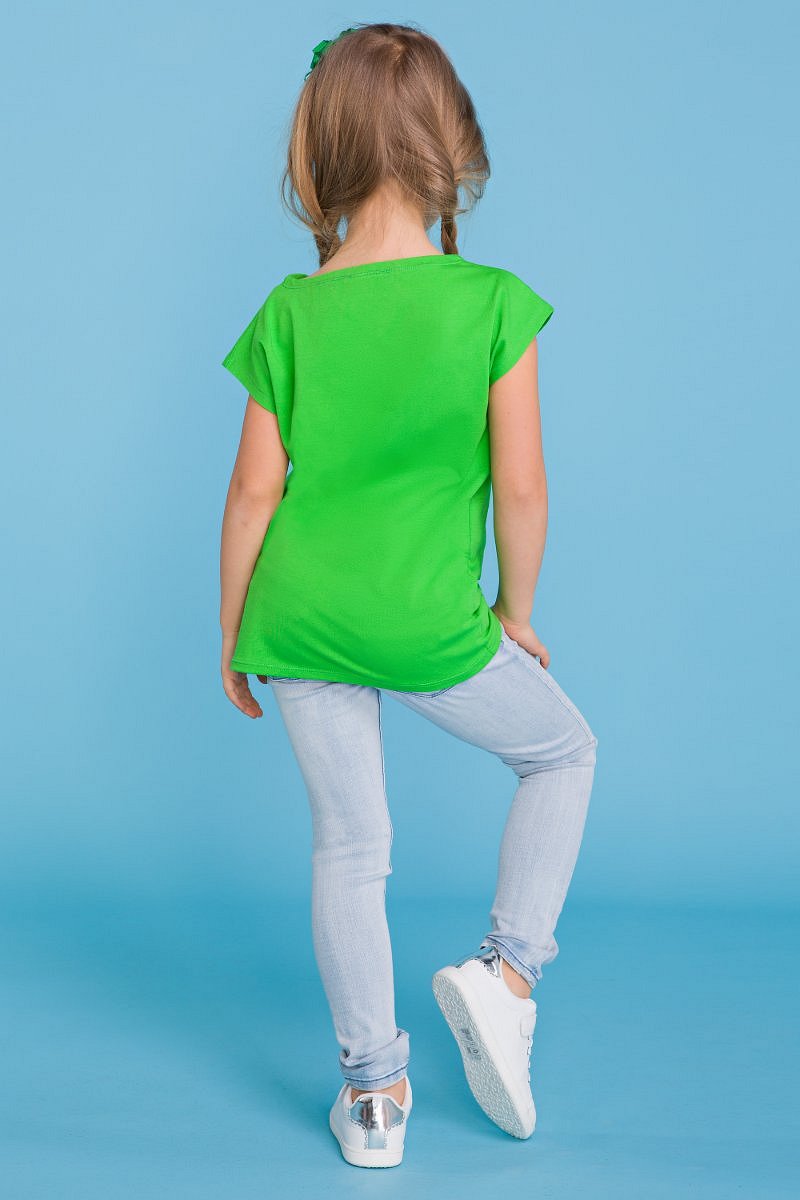 Hladké tričko a potlač zelené 