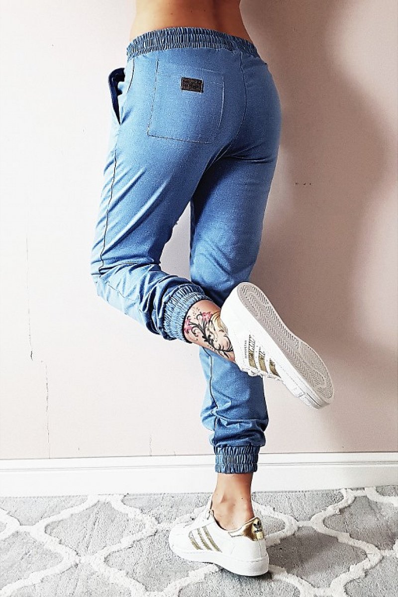 Nohavice na gumičku jeans