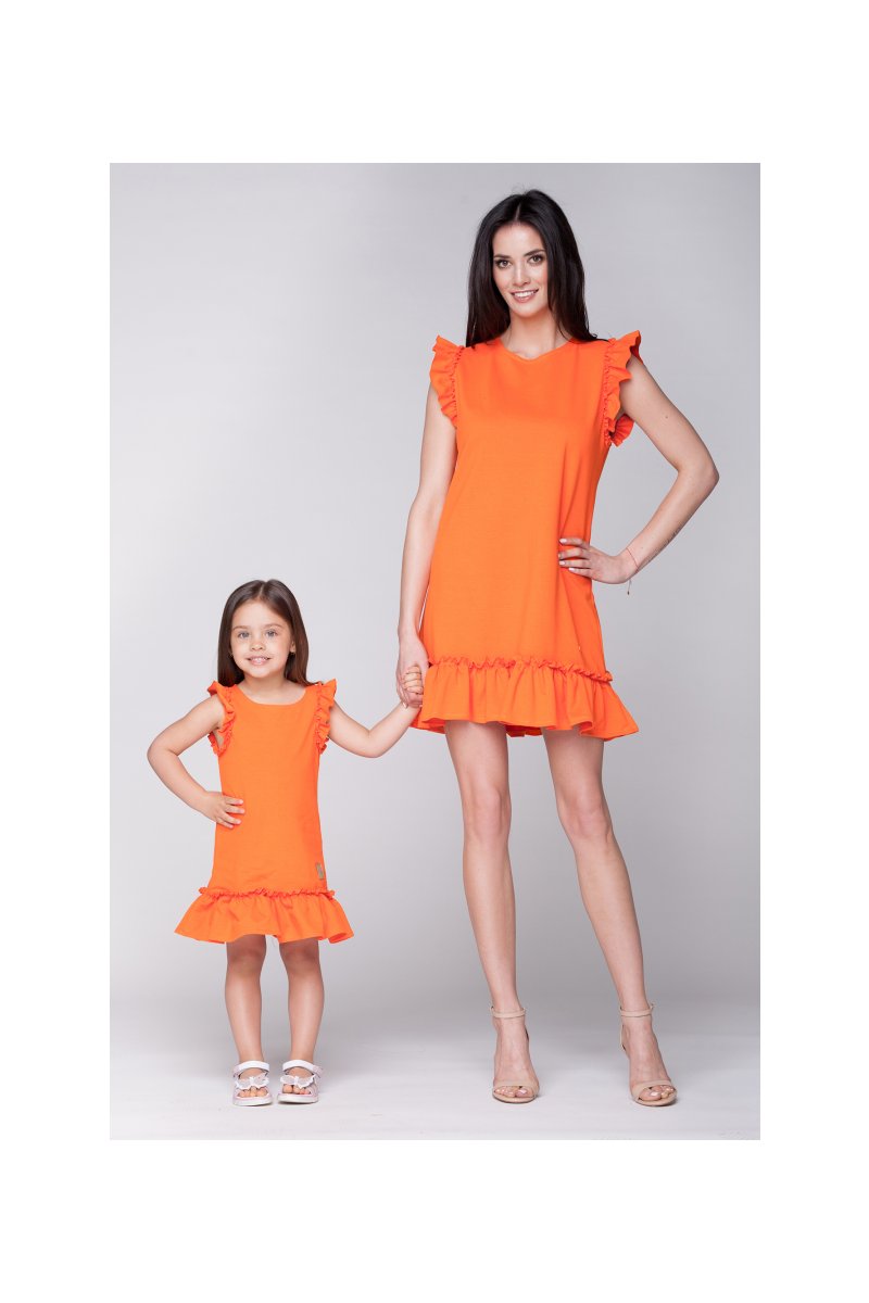 Pretty-letné šaty oranžové