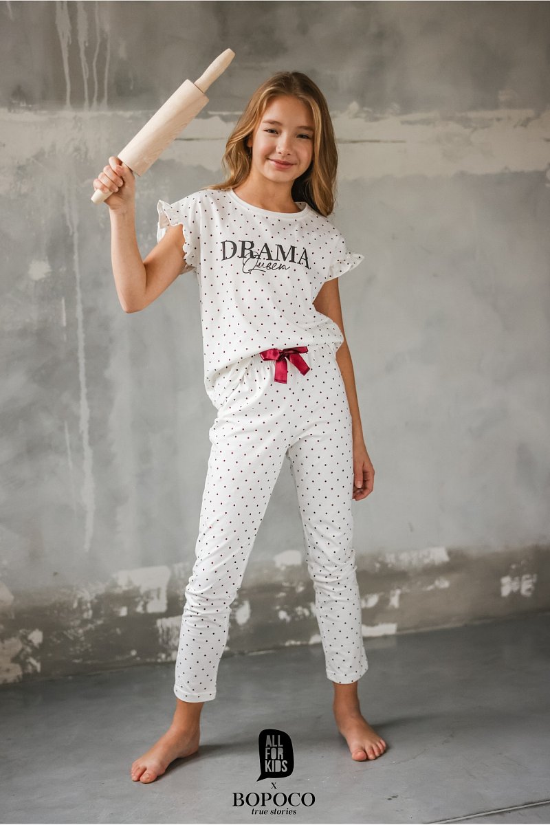 Pyžamo drama queen biele 